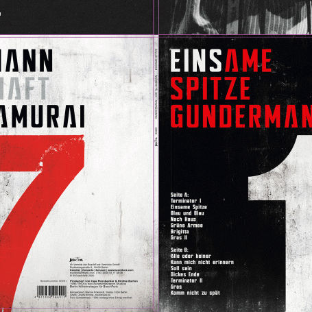 gundermann2025 einsame spitze der 7te samurai – Cover-Design · 2025 – Grafikdesign Berlin